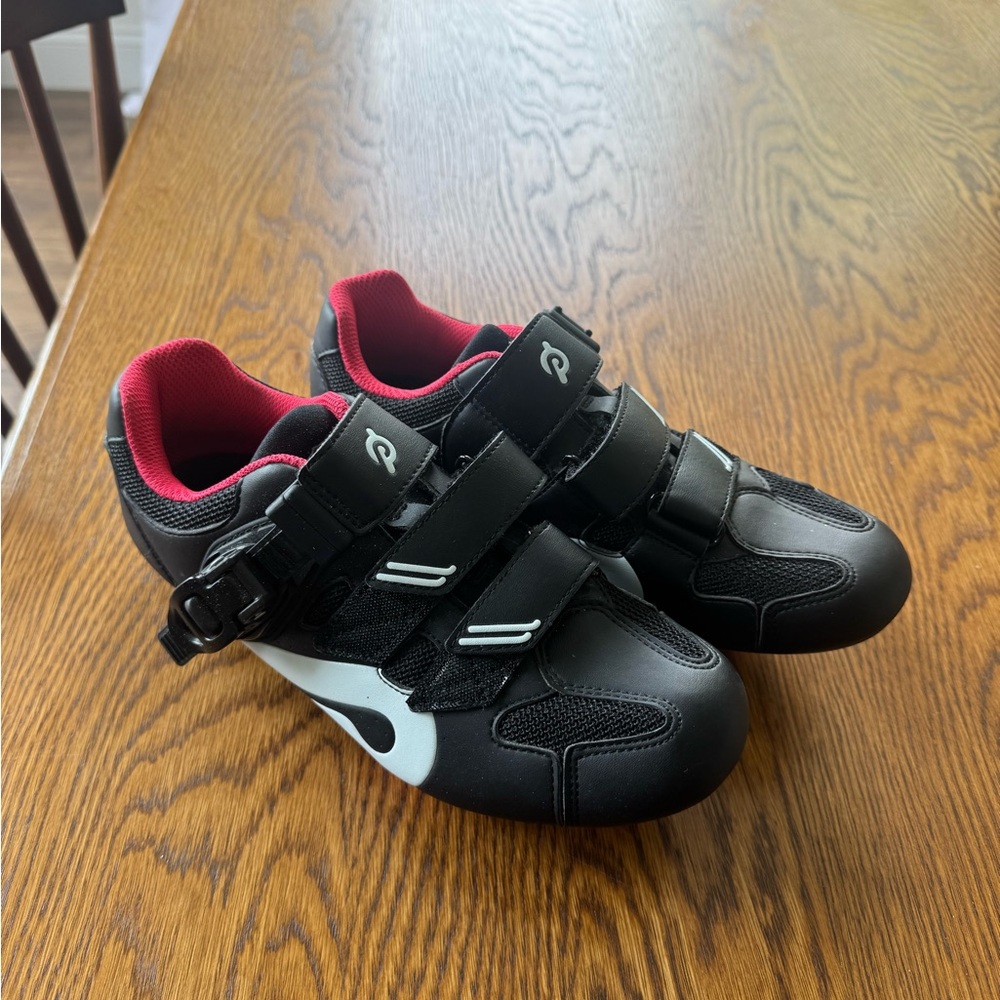 Peloton Black and Red Athletic Shoes 38